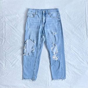Wild Fable High Rise Distressed Mom Jean - 10